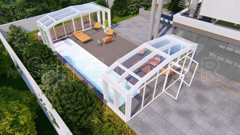 移動(dòng)折疊陽(yáng)光房與固定玻璃房對(duì)比